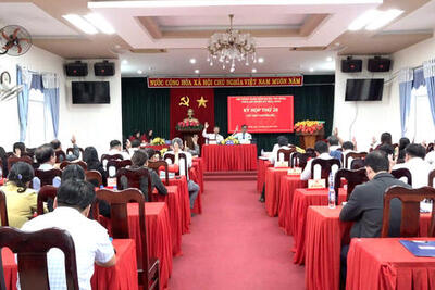 HĐND HUYỆN TRÀ BỒNG TỔ CHỨC KÌ HỌP THỨ 26, NHIỆM KÌ 2021-2026